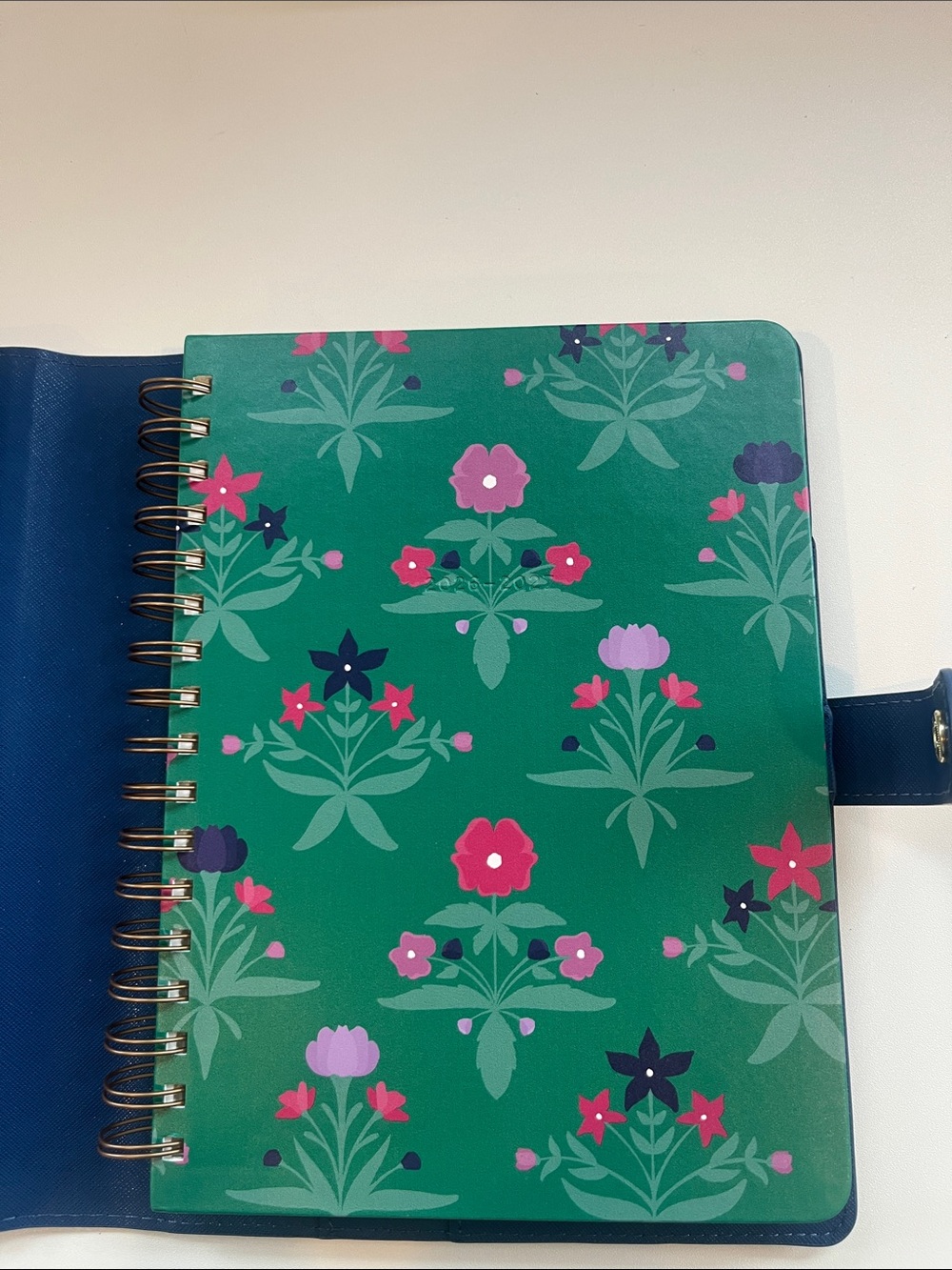 Floral Green Spiral Notebook Cover | Unbranded